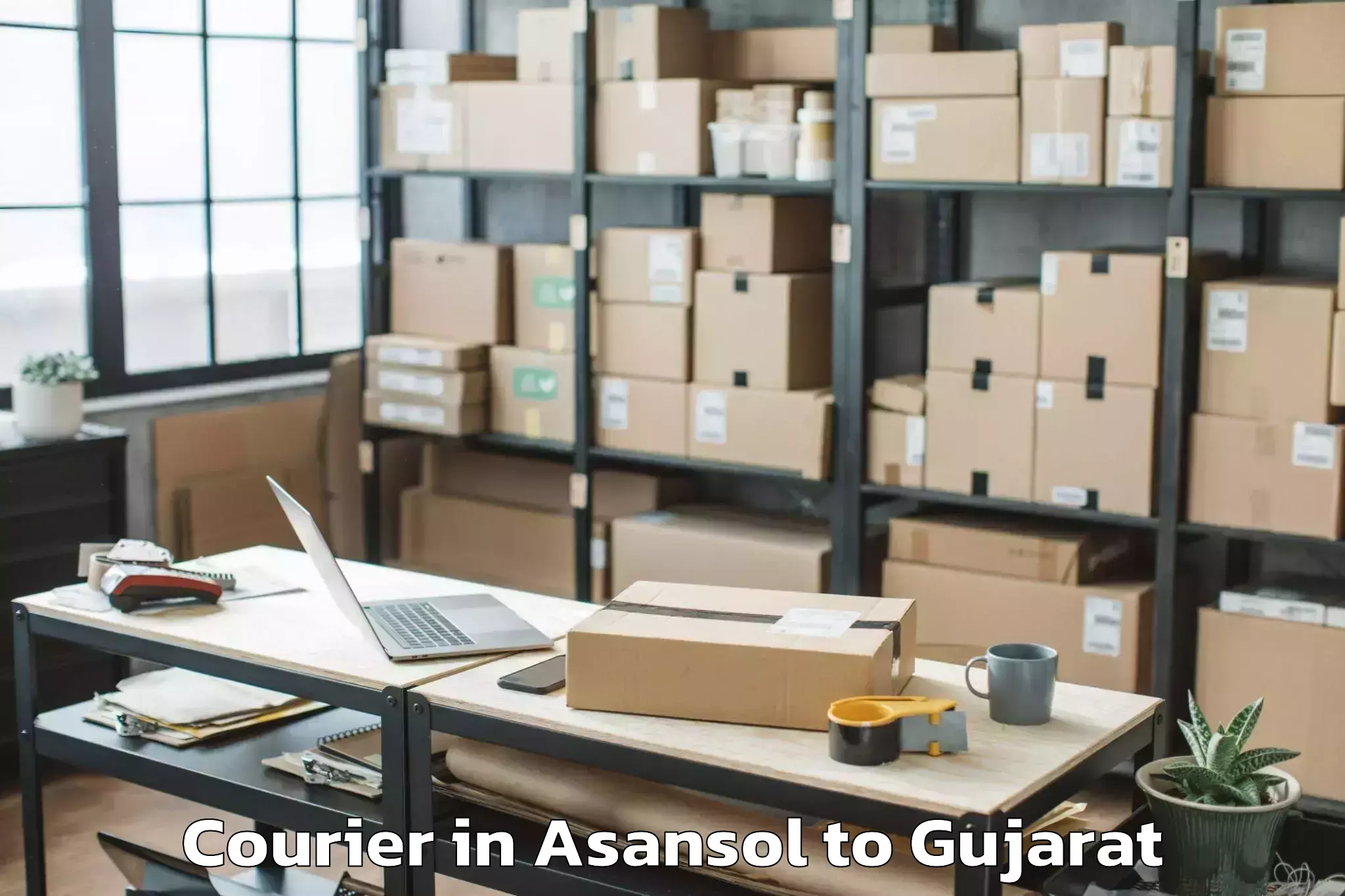 Expert Asansol to Gujarat University Of Transpla Courier